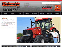 Tablet Screenshot of columbiatractor.com